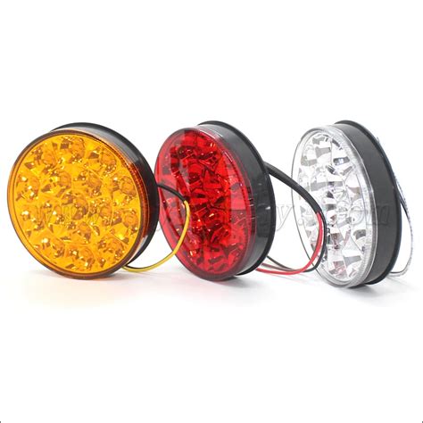 Luces Traseras Led Redondas De 4 Pulgadas Para Remolques De Camiones