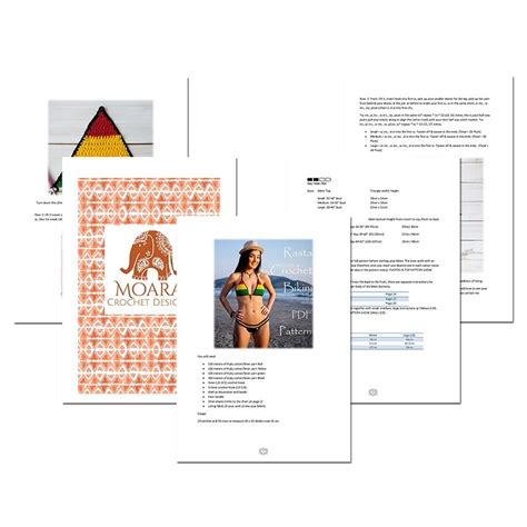 Rasta Crochet Bikini Pattern Designed By