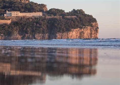 amazing serapo beach gaeta italy stock photo image  heritage