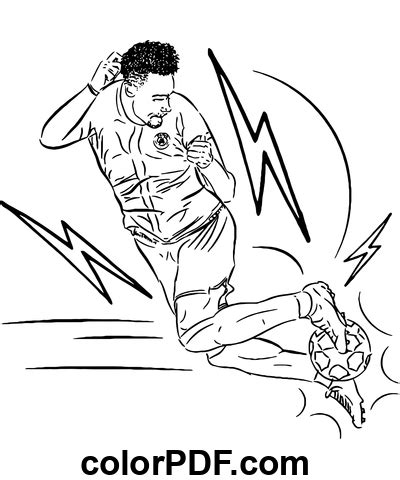 como dibujar al jugador de futbol neymar dibujos  colorear