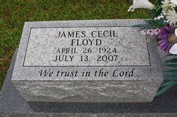 James Cecil Floyd Homenaje De Find A Grave