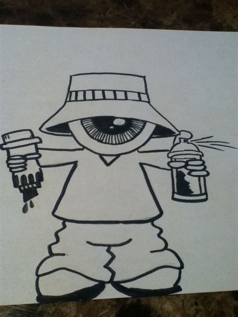 Graffiti Cartoon Character Drawing
