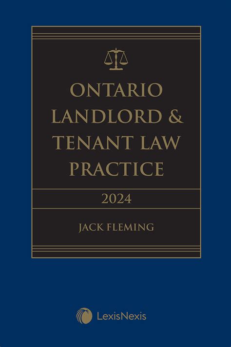 Ontario Landlord Tenant Law Practice 2024 Edition LexisNexis