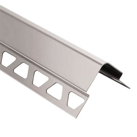 Schluter ECK E Stainless Steel Tile Edging Trim 90 Stainless Steel 1 4