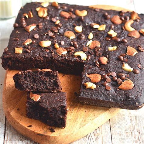 Chocolate Ragi Brownies Vegan Gluten Free Dairy Free Cook With Renu