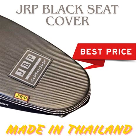 Jrp Black Edition For Yamaha Aerox V Jrp Thai Seat Cover Rubber Logo