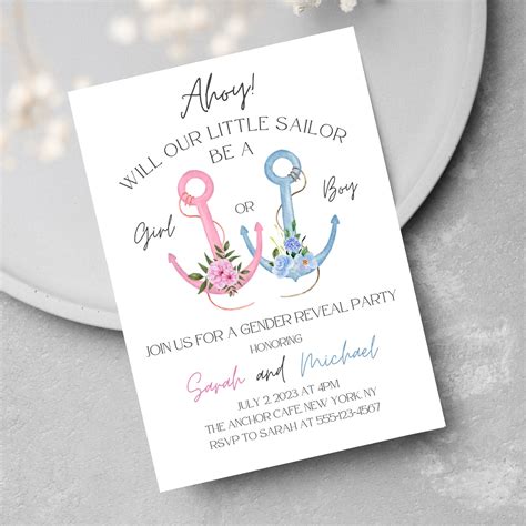 Gender Reveal Invitation Digital Gender Reveal Digital - Etsy