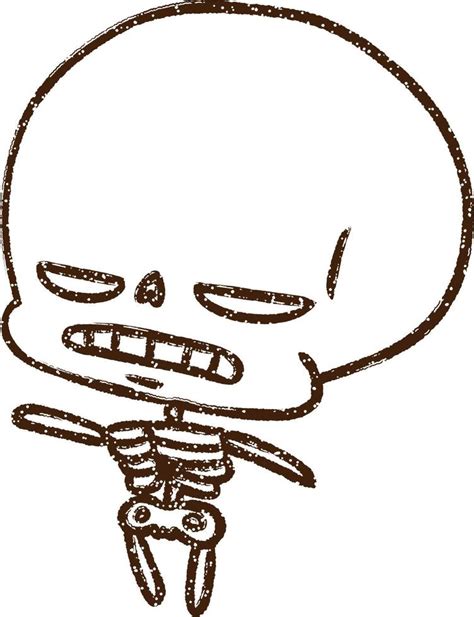 Angry Skeleton Charcoal Drawing 12240729 Vector Art at Vecteezy