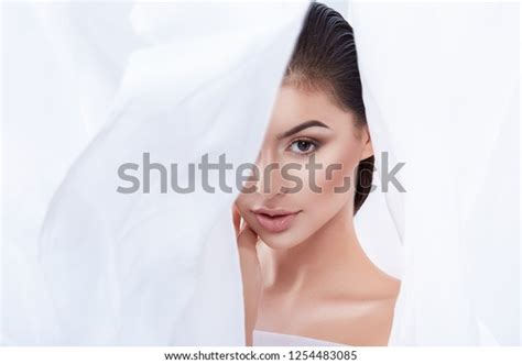 Pretty Girl Dark Wet Hair Nude Stock Photo 1254483085 Shutterstock