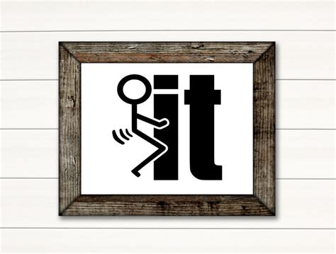Fuck It Fuck It Stickman Funny Humor SVG PNG Etsy