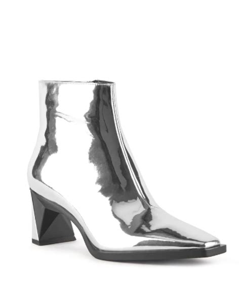 UNITED NUDE POLY BOOTIE IN SILVER MIRROR B Prince