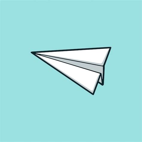 Premium Vector Paper Plane Cartoon Vector Illustration