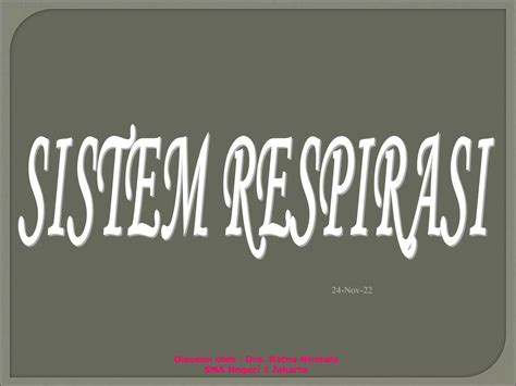 Sistem Respirasi Ppt