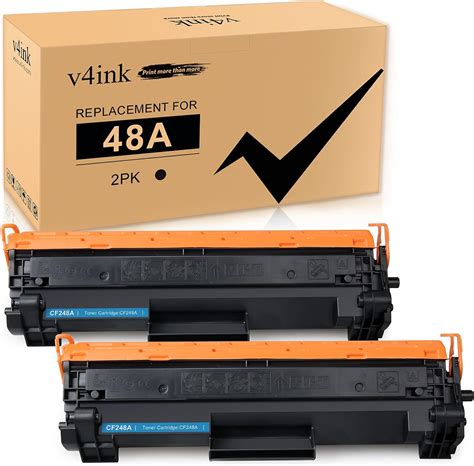 V4INK 2 Pack Compatible 48A Toner Cartridge Replacement For HP 48A