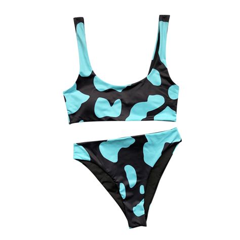 MAILLOT DE BAIN Femme maillot de bain maillots de bain Biquini femmes vache imprimé Bikini
