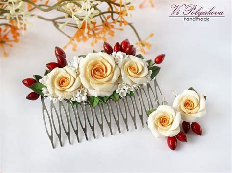 Холодный фарфор цветы украшения аксессуары Cold porcelain accessories ...