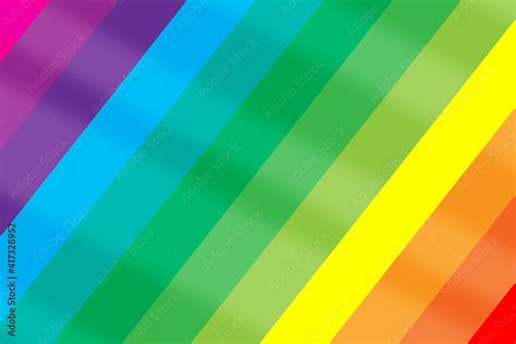 Lgbt Lesbian Gay Bisexual Transgender Rainbow Pride Diagonal Flag Colorful Happiness Concept