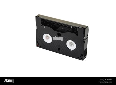 8mm video format cassette on the white background Stock Photo - Alamy