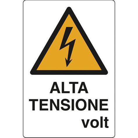 Cartello Di Pericolo Alta Tensione Volt Manutan It