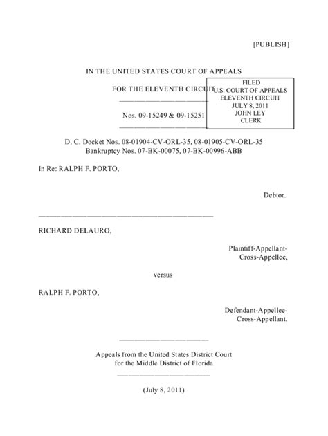 Fillable Online In The United States Court Of Appeals For The