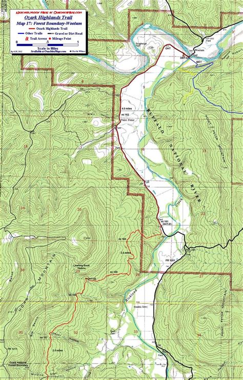 Ozark Highlands Trail Map