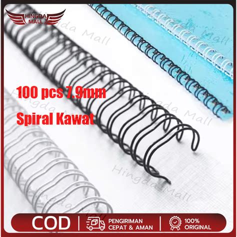 jual  pcs mm ring kawat spiral jilid spiral    lubang