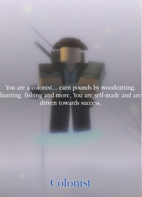 Colonist Roblox The Northern Frontier Wiki Fandom