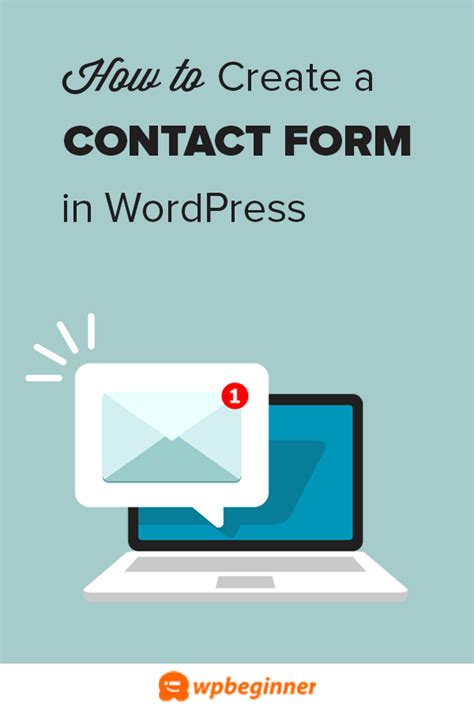 How To Create A Contact Form In Wordpress Step By Step Contact Form