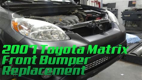 2005 2008 Toyota Matrix Front Bumper Replacement Youtube