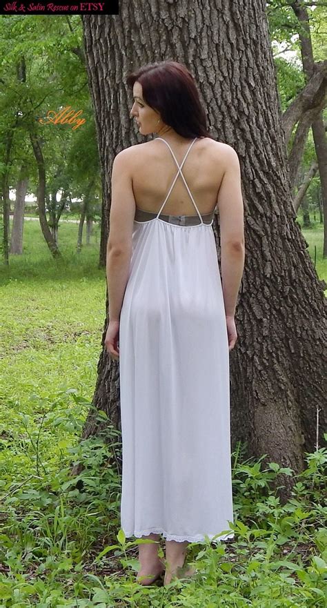 Vintage SHADOWLINE LINGERIE BRIDAL Long Negligee Nightgown Etsy