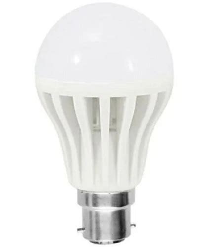 White 9 Watt 220 Voltage 50 Hertz Dome Shaped Plastic Led Bulb For