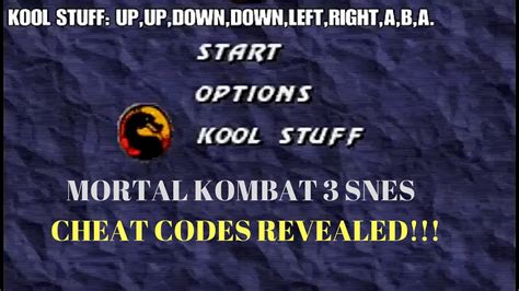 Ultimate Mortal Kombat 3 Snes Emulator Cheats Dasevoip
