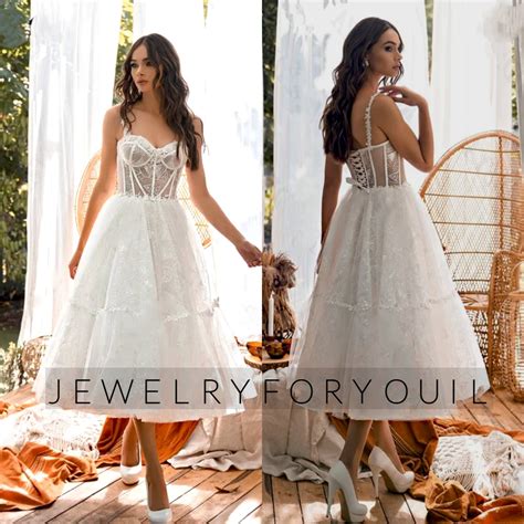 Sweetheart Boho Tulle Wedding Dresses Sleeveless Short A-line With Sexy