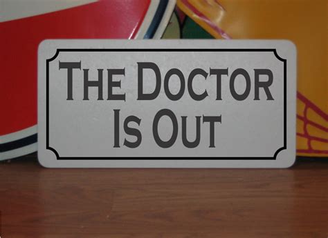 The Doctor Is Out Metal Sign S M Bdsm Bondage Medical Sex Fetish Etsy