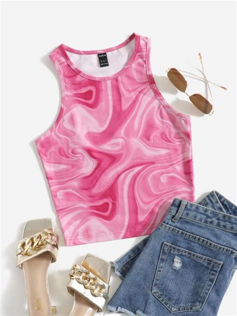 Cute Pink Tie Dye Crop Top Artofit