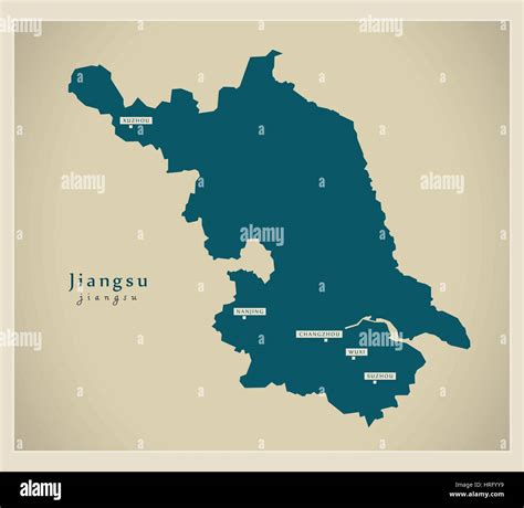 map  jiangsu  res stock photography  images alamy