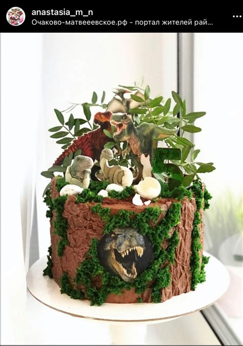 Торт с динозаврами | Dinosaur birthday cakes, Dinosaur cake, Dinosaur ...