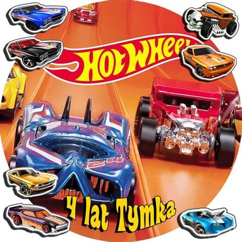 Op Atek Na Tort Cm Hot Wheels Auta Imi Cm Cm Arena Pl