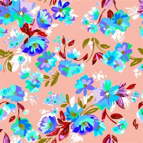 Satin Digital Printed Floral Design Fabric Use Laces Borders Gsm