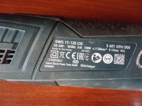 Болгарка (кутова шліфувальна) Bosch GWS 17-125 CIE: 3 800 грн ...