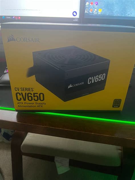 Corsair CV Series, CV650 Watt, 80 PLUS Bronze Certified, Non Modular ...