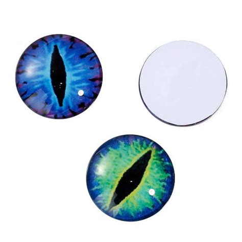 Eye Cabochons Round Glass Cabochons 25mm Flat Back Cabochons Etsy