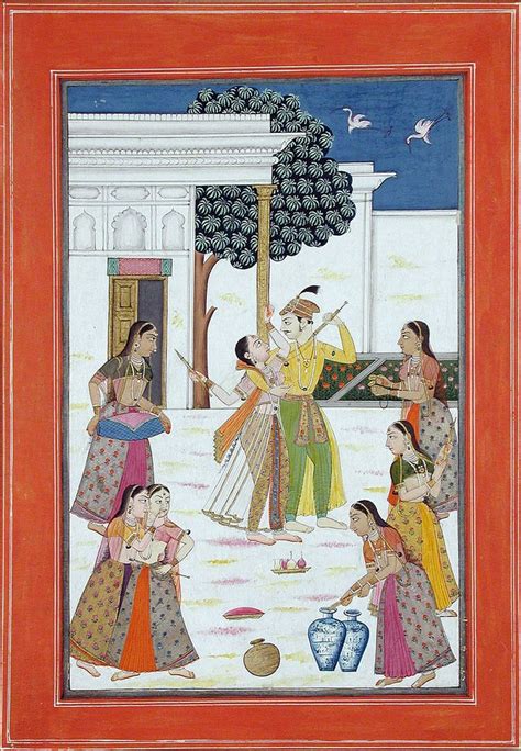 Vasanta Ragini Of Sri Holi Indian Art Paintings Indian Painting