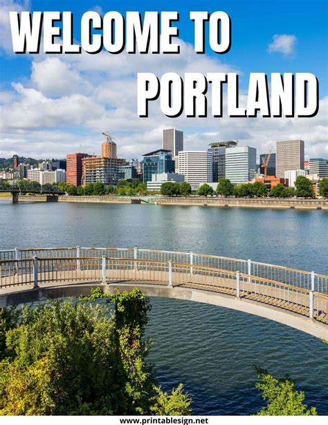 Welcome To Portland City Sign Pdf Free Download Portland City City