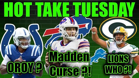 Anthony Richardson OROY Madden Curse HITS Josh Allen Packers Win NFC