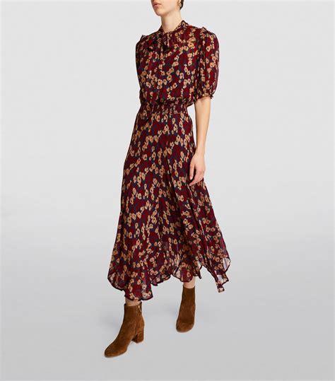 Polo Ralph Lauren Floral Midi Dress Harrods Au