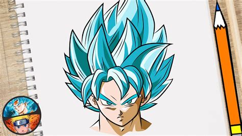 Como Dibujar A Goku Ssj Dios Azul Paso A Paso How To Draw Goku Ss