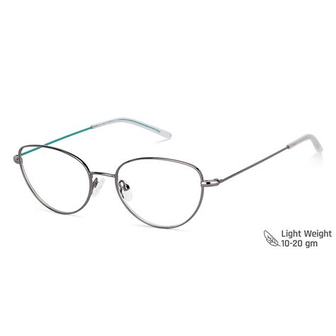 buy gunmetal aqua blue full rim cat eye vincent chase sleek steel vc