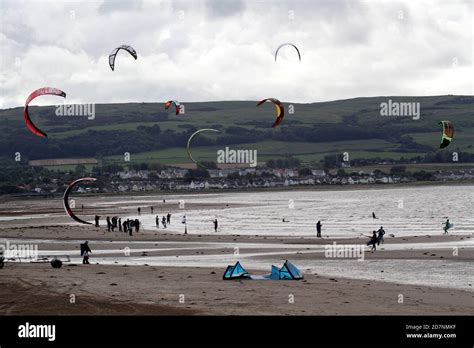 Windsurfing And Wind Kiteing Competition At Ayr Seafront And Low Green