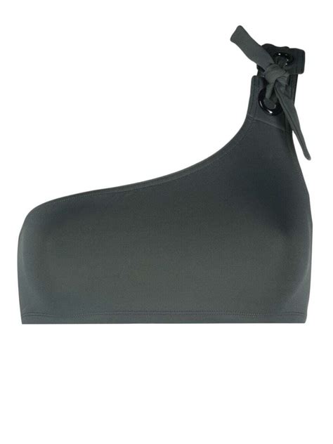 Eres Oceane One Shoulder Bikini Top In Green Off Editorialist